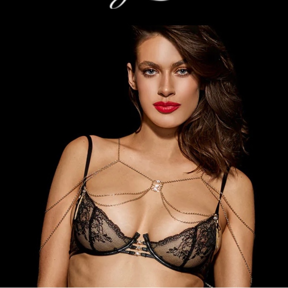 Honey Birdette Makara Bra size 32 D. Black. Retails for $170. New with tags.